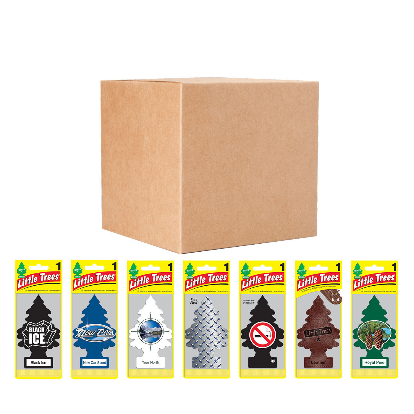 Little Trees Caja Master con 144 piezas Aromas Surtidos