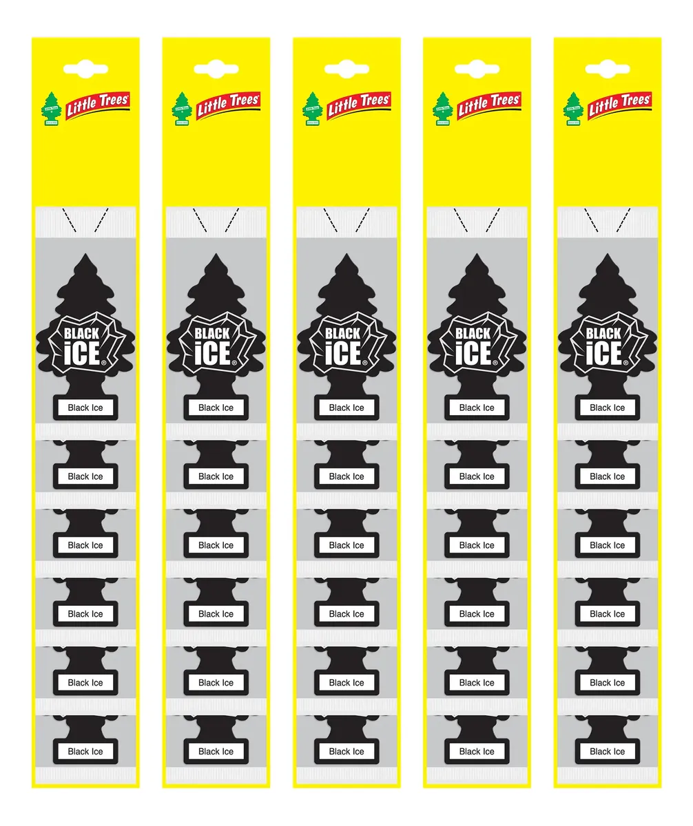 Little Trees 18 Tiras De 24 Piezas Cada Una Aroma Black Ice
