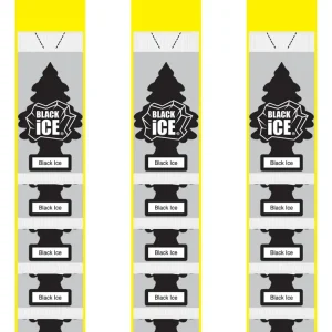 Little Trees 3 Tiras De 24 Pza Cada Una Aroma Black Ice