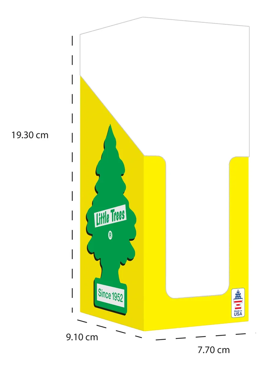 Little Trees Aromatizante Pino New Car Counter Box 24 Pzs - Image 3