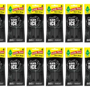 Little Trees Vent Wrap 12 Piezas - Aroma Black Ice