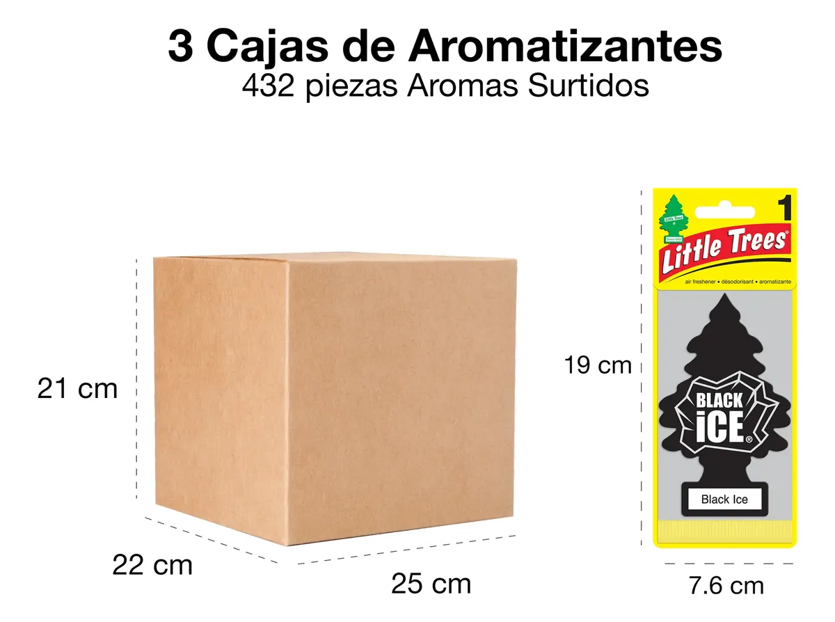 Little Trees Caja 432 Piezas Varios Aromas - Image 2