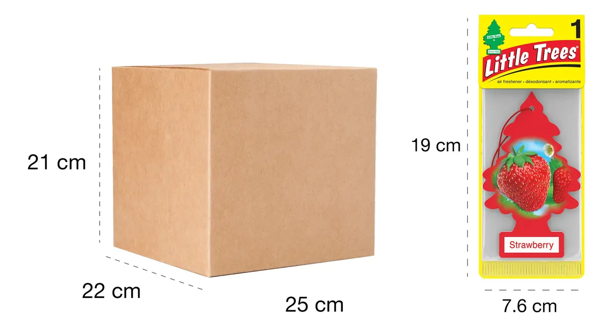 Little Trees Caja 144 Pza Aroma Fresa - Image 3